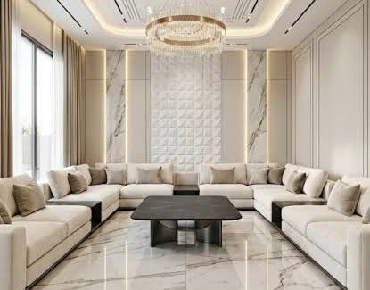 Elegant living room interior at Kalpataru Amare Juhu